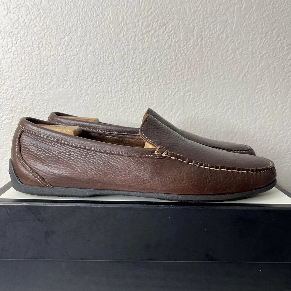 Sebago Men's Loafer Brown Leather Casual Slip On‎ Shoes Size 13 US/12.5 UK